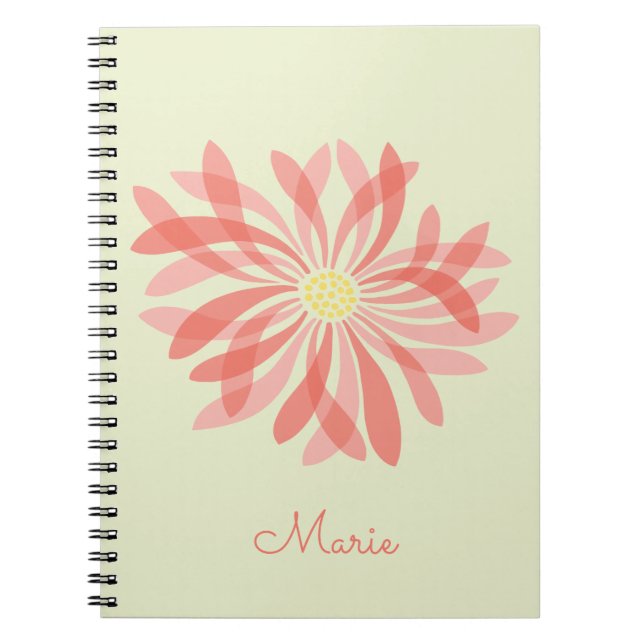 Personalised Sheer Wildflower Notebook (Front)