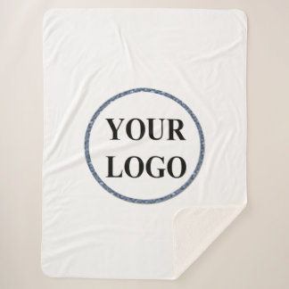 Personalised Sherpa Blanket Throw Customised Logo