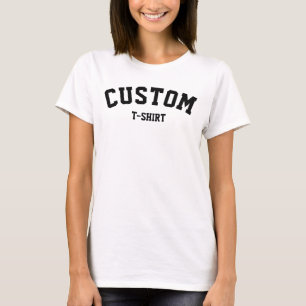 Personalised Shirt - Custom Text Minimalist Style