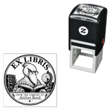 Personalised Shoebill Ex Libris Library Book Stamp