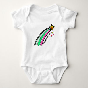 Personalised Shooting Star Space Baby Bodysuit