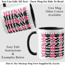 Personalised Short Custom Name Cral Hidden Message
