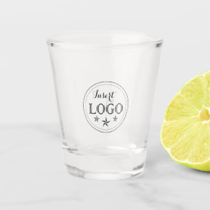 Personalised Shot Glass with Custom Logo Design