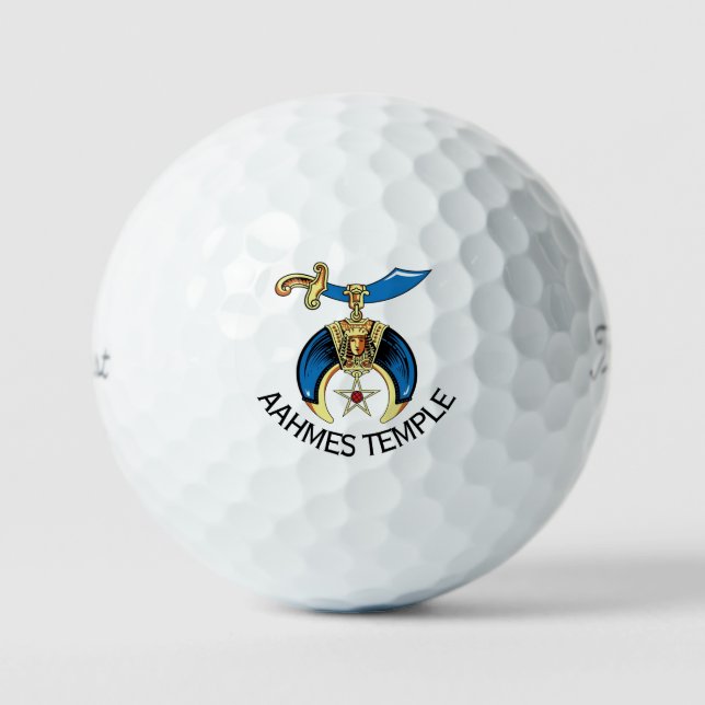 Personalised Shrine Temple Golf Balls (Front)