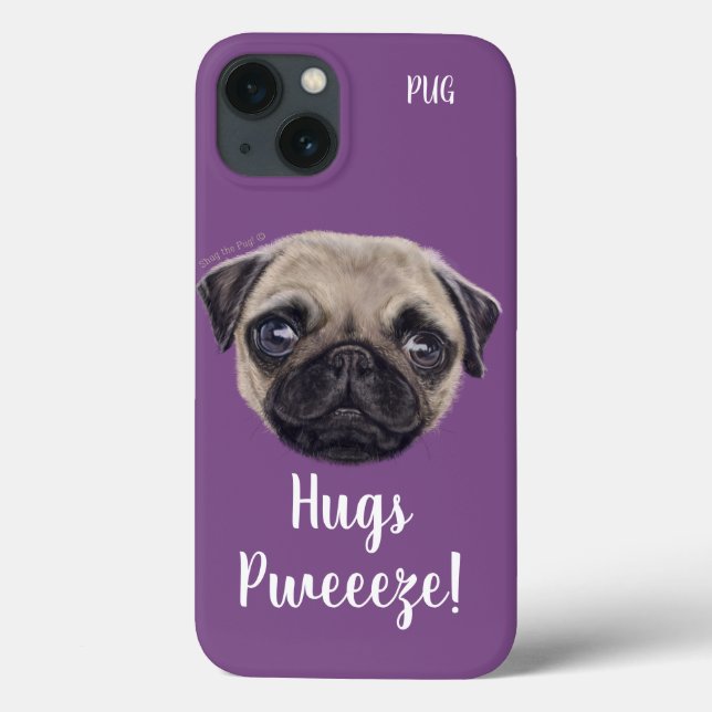 Personalised Shug The Scottish Pug Case-Mate iPhone Case (Back)