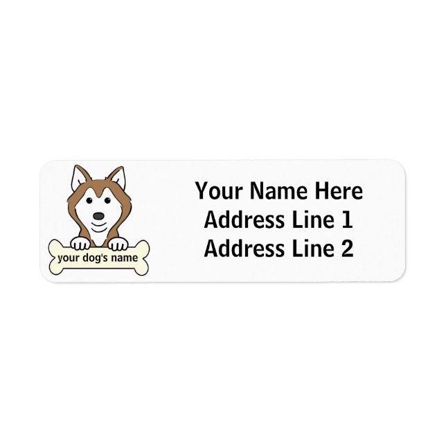 Personalised Siberian Husky (Front)