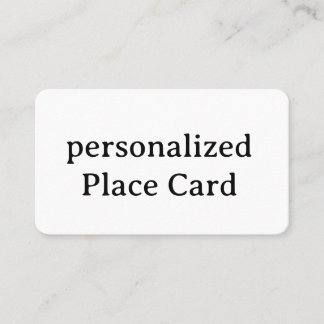 personalised Signature Matte Flat 3.5" x 2.0" Place Card