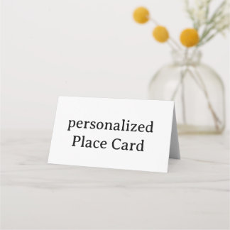 personalised Signature Matte Folded Place Card
