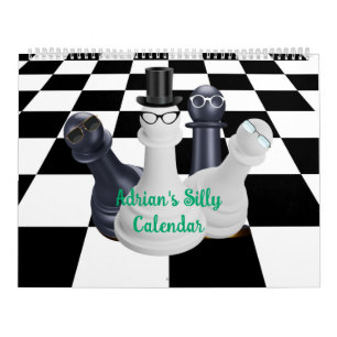 Personalised Silly Chess Calendar