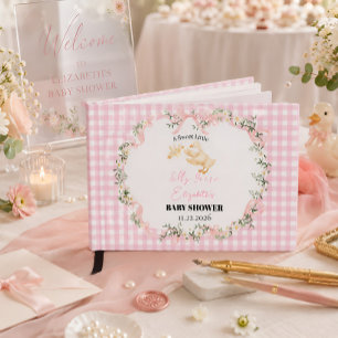 Personalised Silly Goose Baby Girl Baby Shower Guest Book