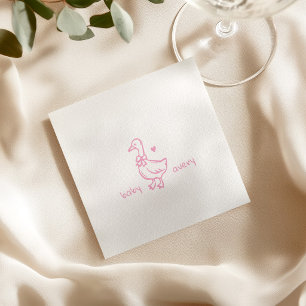 Personalised Silly Goose Baby Shower Baby Shower Napkin