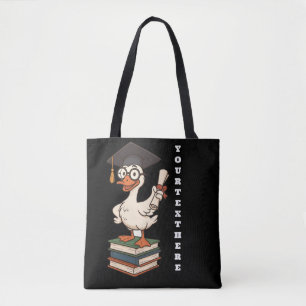 Personalised Silly Goose Graduation Tote Bag