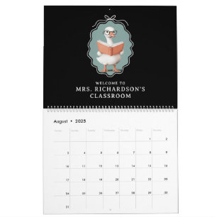 Personalised Silly Goose Teacher Club Classroom Calendar