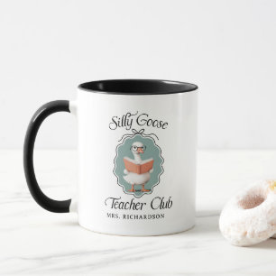 Personalised Silly Goose Teacher Club Mug
