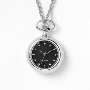 personalised silver bracelet watch
