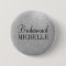 Personalised silver glitter bridesmaids buttons