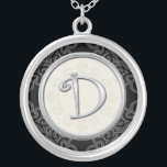 Personalised Silver Initial Pendant Necklace::D<br><div class="desc">Show your pride in your initials wearing a monogram letter pendant. The stylish silver monogram initial design of the Trendy Jewellery Pendants created exclusively will add a fashionable look to your attire. The initial silver pendant also makes a memorable gift for any special occasion for the important people of your...</div>
