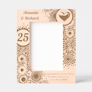Personalised Silver Jubilee  Etched Frames