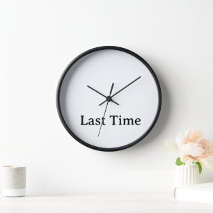 personalised simple 10" Black Wooden Frame Clock