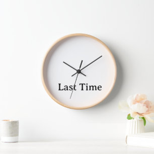 personalised simple 10" Natural Wood Frame Clock