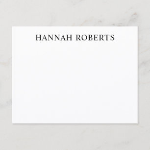 Personalised Simple Classic Elegant Card