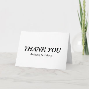 Personalised Simple Elegant Thank You Card