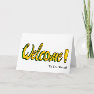 Personalised simple Elegant Welcome Card