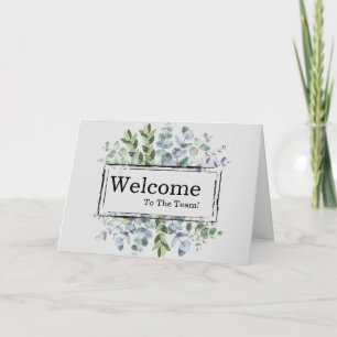 Personalised simple Elegant Welcome Card