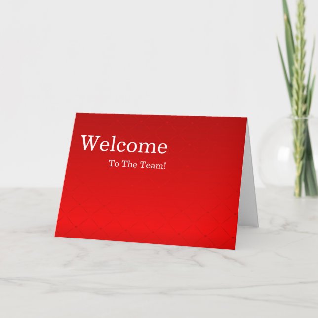 Personalised simple Elegant Welcome Card (Front)