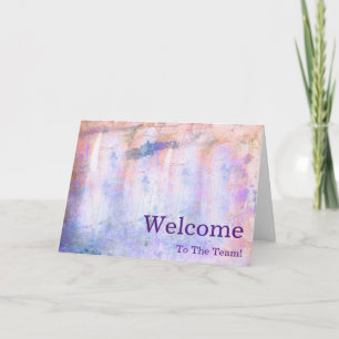Personalised simple Elegant Welcome Card