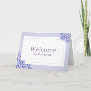 Personalised simple Elegant Welcome Card