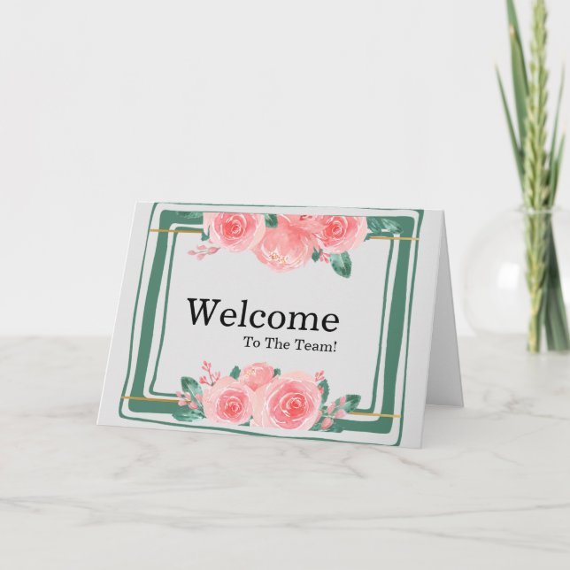 Personalised simple Elegant Welcome Card (Front)