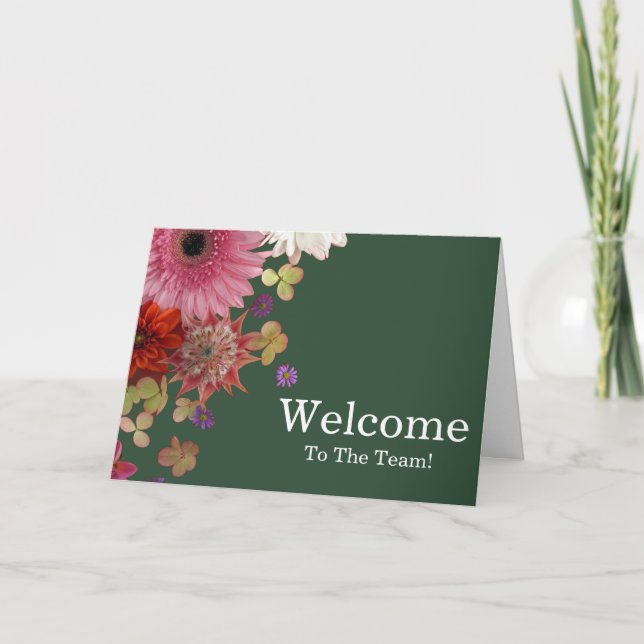 Personalised simple Elegant Welcome Card (Front)