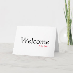 Personalised Simple Elegant Welcome Thank You Card
