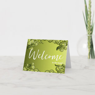Personalised simple Elegant Welcome to the team Card