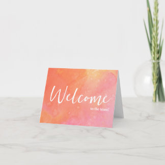 Personalised simple Elegant Welcome to the team Card
