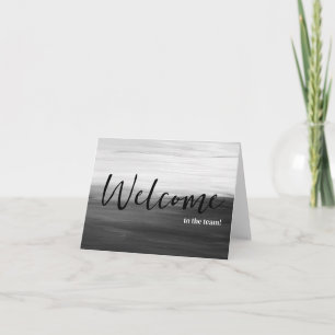 Personalised simple Elegant Welcome to the team Card