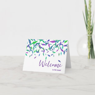 Personalised simple Elegant Welcome to the team Card