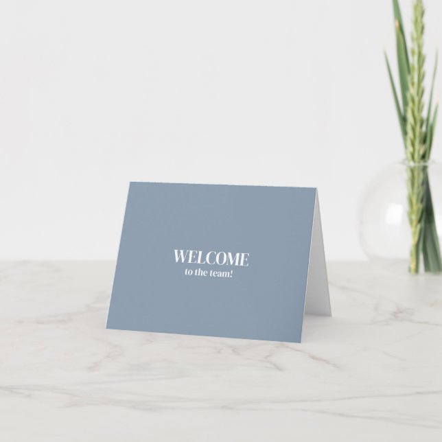 Personalised simple Elegant Welcome to the team Card (Front)