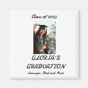 Personalised simple Graduation Photo  Magnet