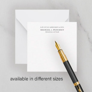 Personalised simple modern professional classic card