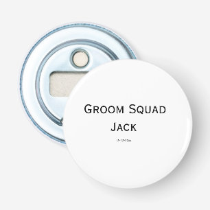personalised simple monogram add your name wedding bottle opener