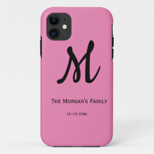 personalised simple monogram add your name wedding Case-Mate iPhone case