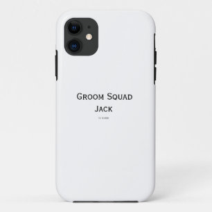 personalised simple monogram add your name wedding Case-Mate iPhone case