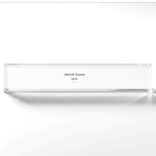 personalised simple monogram add your name wedding nameplate