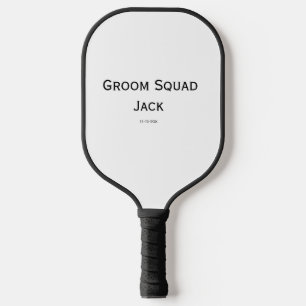 personalised simple monogram add your name wedding pickleball paddle