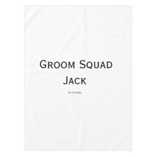 personalised simple monogram add your name wedding tablecloth