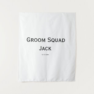 personalised simple monogram add your name wedding tapestry