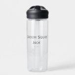 personalised simple monogram add your name wedding water bottle<br><div class="desc">design</div>