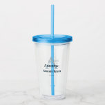 personalised simple monogram groom team groomsmen  acrylic tumbler<br><div class="desc">design</div>